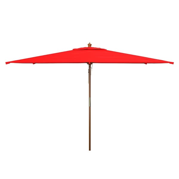 Safavieh 10 ft. Aklin Wood Umbrella, Red PAT8309D - main